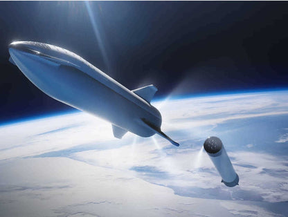 1/144 Scale Spacex Starship Painted Model 3D Print