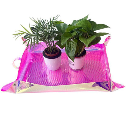 Planting Mat PVC Holographic Gardening Potting Pad Foldable Garden Tools 68x50cm