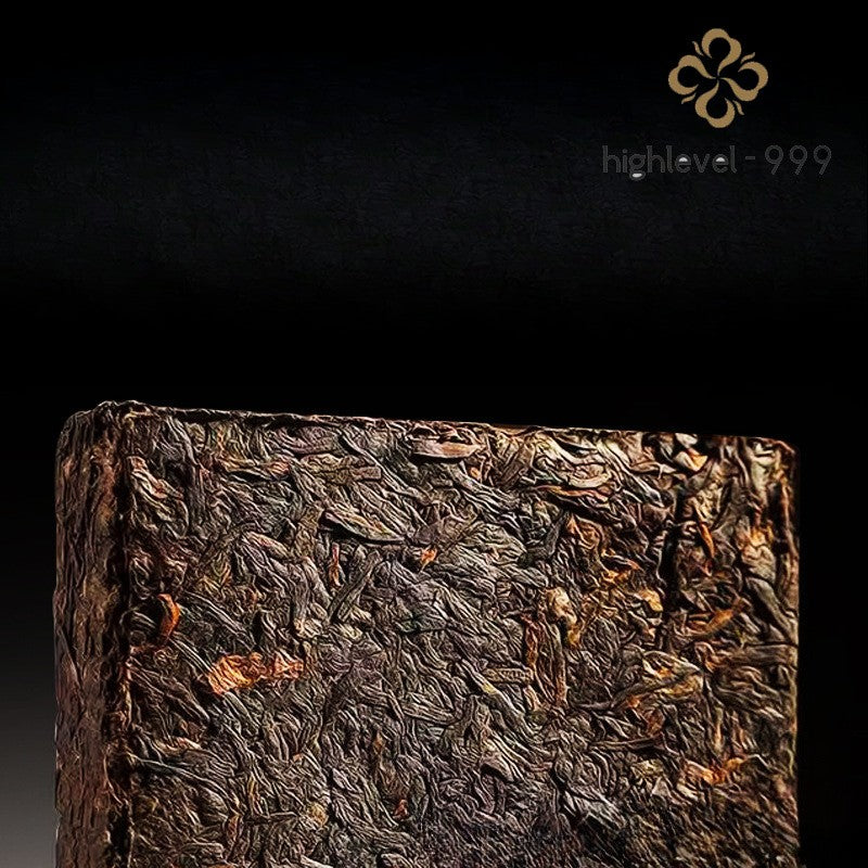 200g Ripe Puer Brick 2017 Lao Banzhang Yunnan Aged Dry Stored Compressed Tea