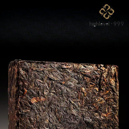 200g Ripe Puer Brick 2017 Lao Banzhang Yunnan Aged Dry Stored Compressed Tea
