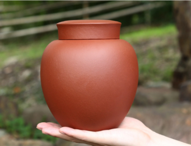 On Sales Sealed Canister For Loose Tea Real Yixing Zisha Purple Clay Tea Caddy