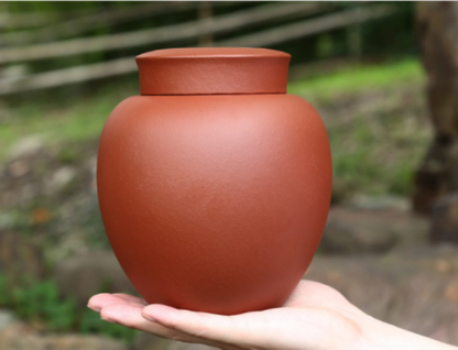 On Sales Sealed Canister For Loose Tea Real Yixing Zisha Purple Clay Tea Caddy