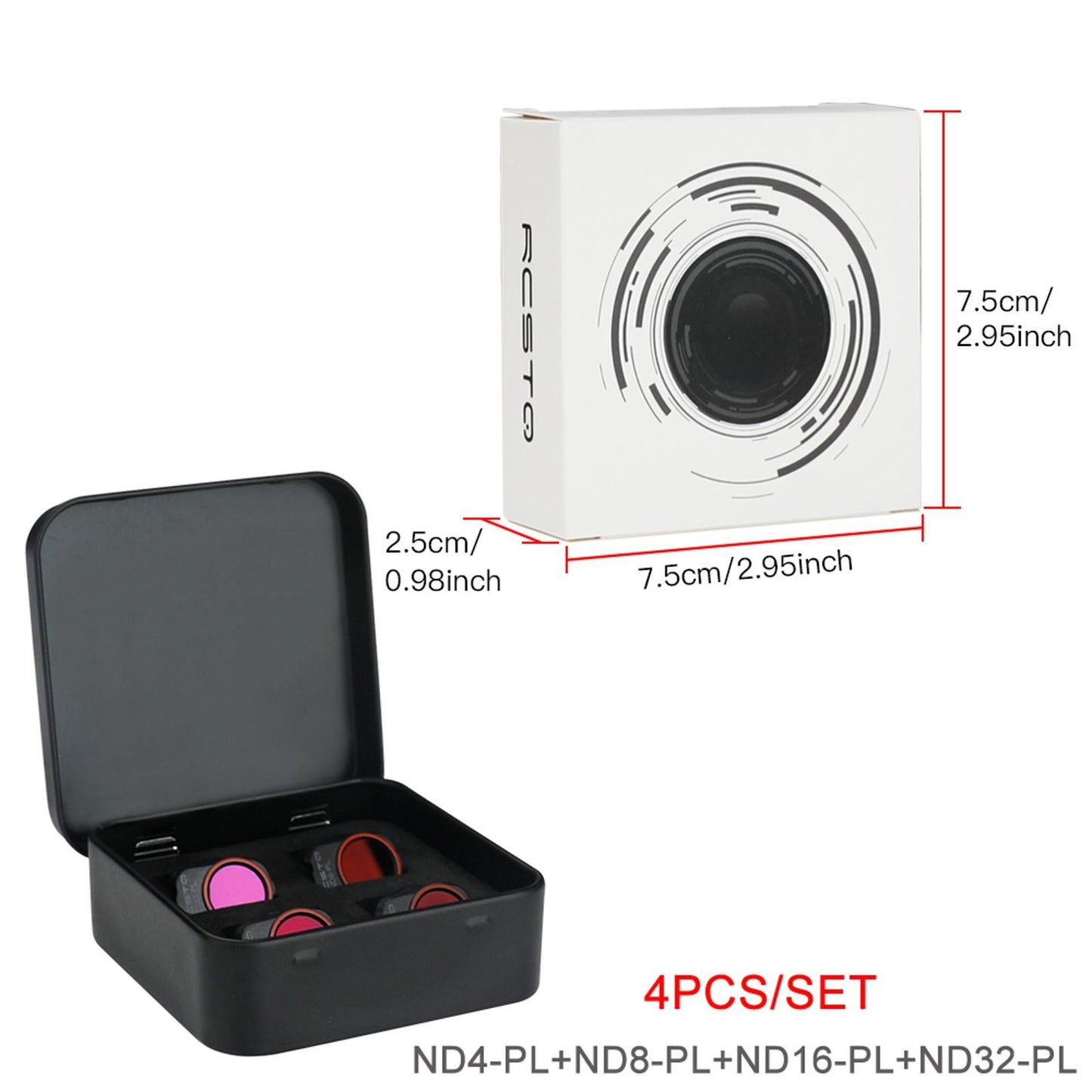 Camera Lens Filter ND4/8/16/32-PL Kit For DJI MINI 2 Mavic Mini SE Drone A