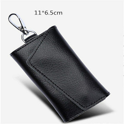 Men Women Car Key Keychain Key Bag Holder Pouch Leather Unisex Key Bag Small Bag