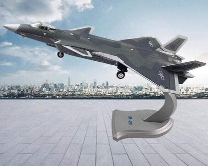 1:60 35CM J-20 Stealth Fighter Plane Diecast Airplane Military Aircraft Model