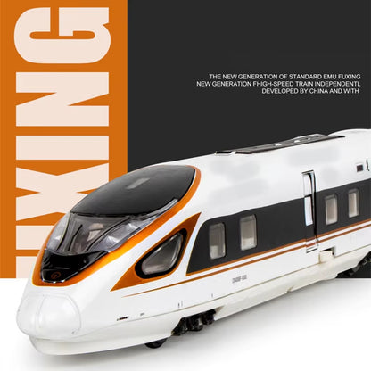 Alloy High-Speed Train Model Diecast Metal Toy Rail Electric High-Speed Train Me