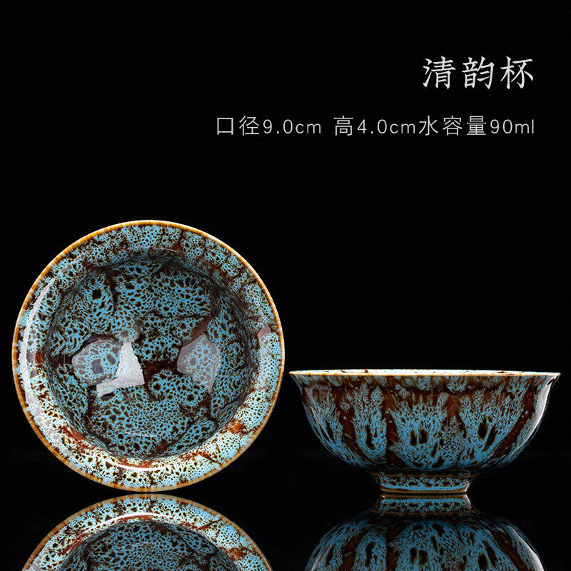 Tea Cup Ceramic Kungfu Teacup Chinese Jianzhan Traditional Ceramic Art Best Gift