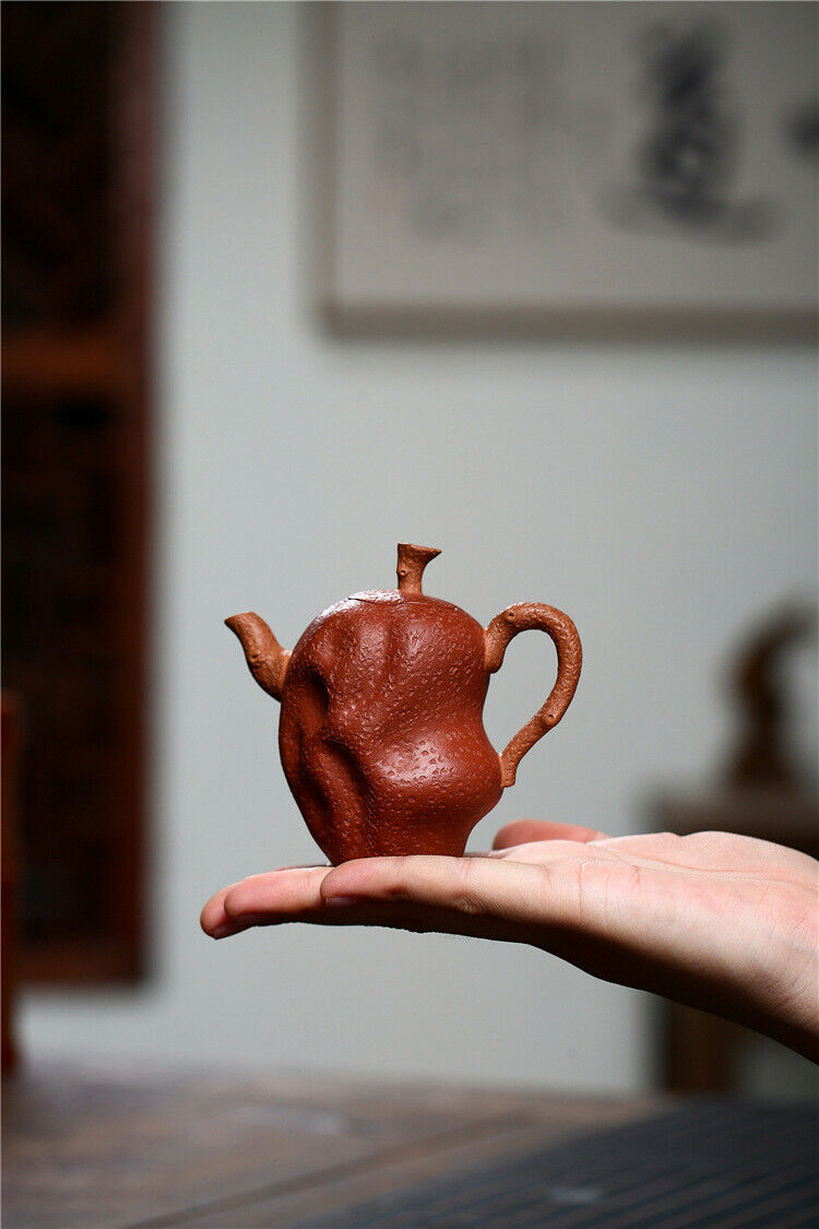 100cc China Yixing Handmade Purple Clay Teapot Red Jujube Gongfu Teapot-