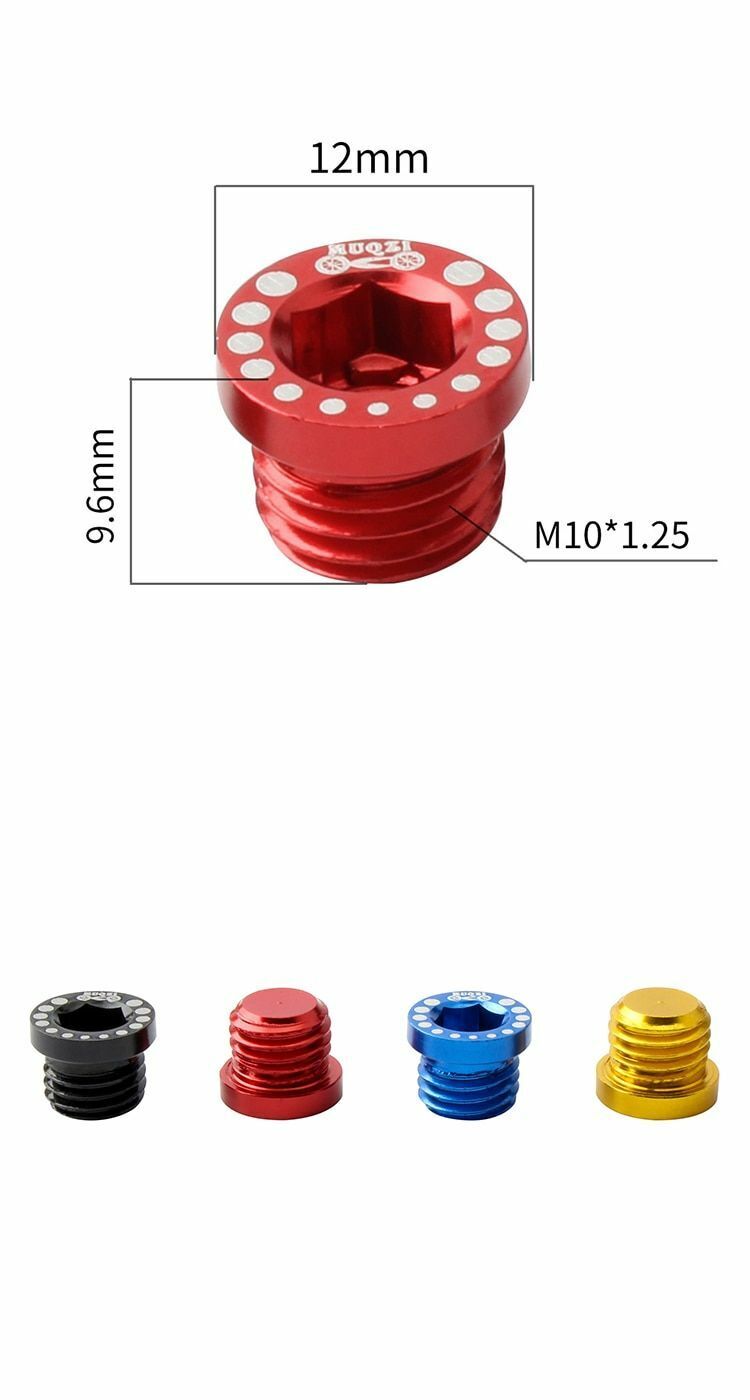 4pcs Bicycle Aluminum Screw Bolt For V Brake Hole V Boss Cantilever Post Mount
