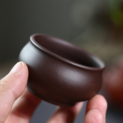 Handmade Tea Cup Yixing Zisha Purple Grit Master Cup Kungfu Tea Cup Chinese Cups