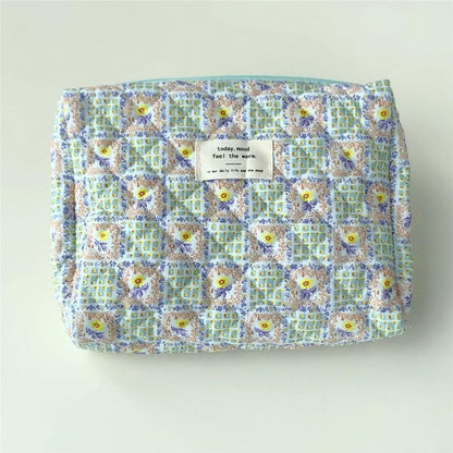Floral Makeup Bag Multifunctional Cosmetic Pouch Large Travel Toiletry Bags Case