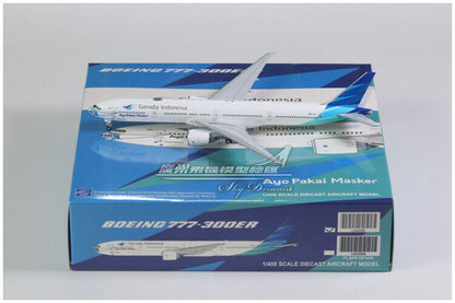 1:400 JC Wings Garuda Indonesia BOEING 777-300ER Passenger Plane Diecast Model
