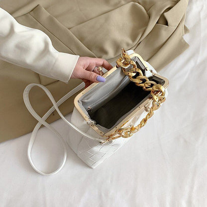 Shoulder Bag Leather Crossbody Bag Luxury Handbags Thick Chain Cloud Clutch Bags