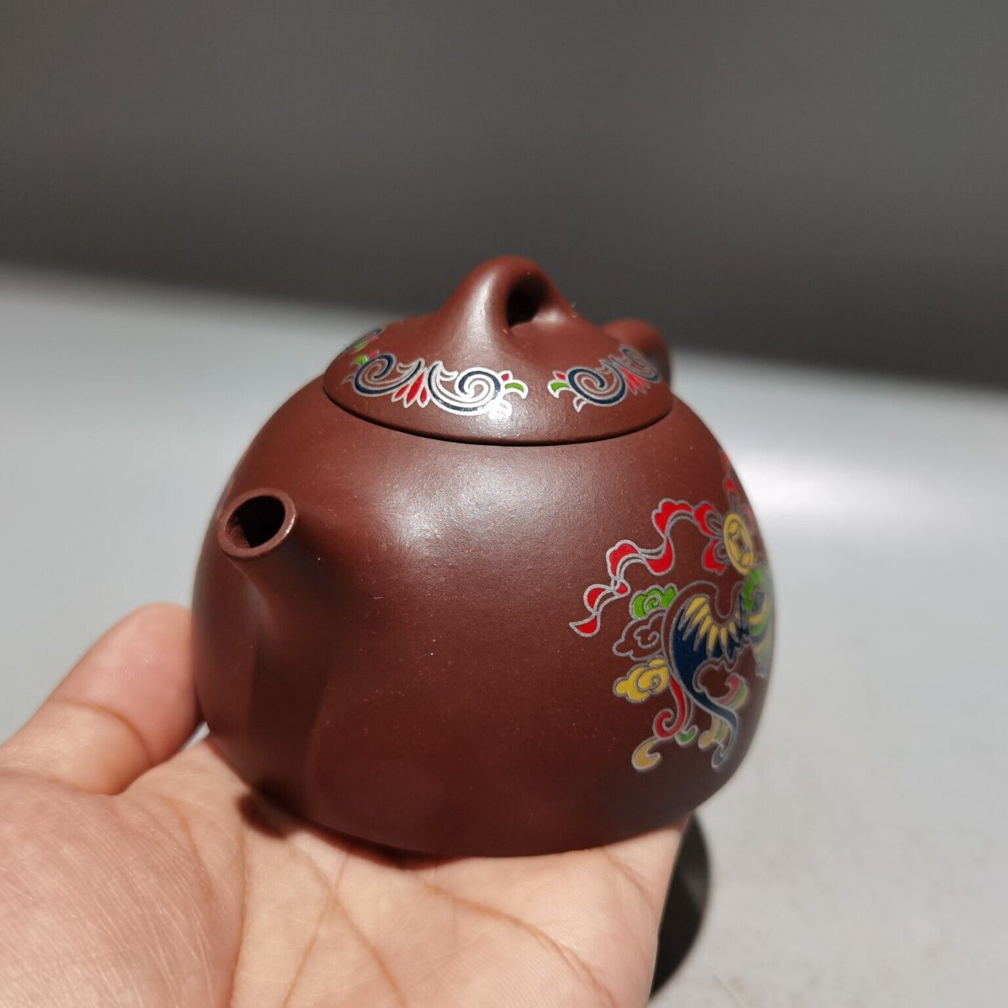 Chinese Yixing Zisha Clay Handmade Exquisite phoenix shape Teapot 品名：凤鸣壶 低款：周桂珍