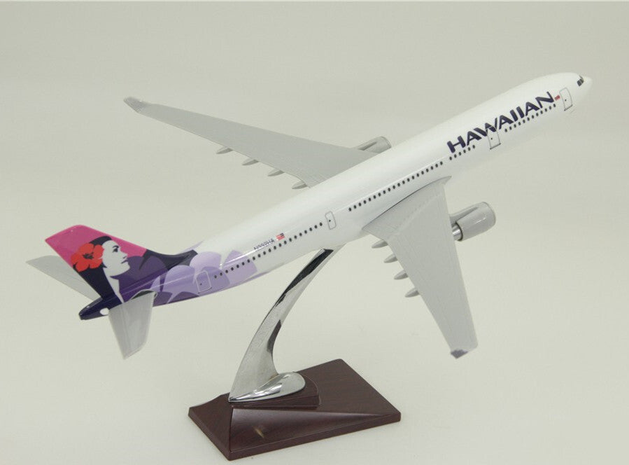 40CM HAWAIIAN AIRBUS A330-200 N392HA Passenger Airplane Resin Aircrarft Model