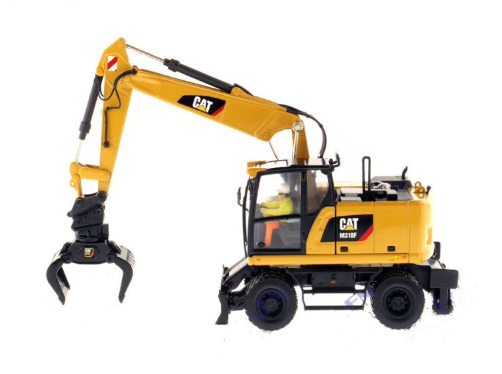 1:50 DM M318F Wheeled Excavator Construction Machine Equipment Diecast Model