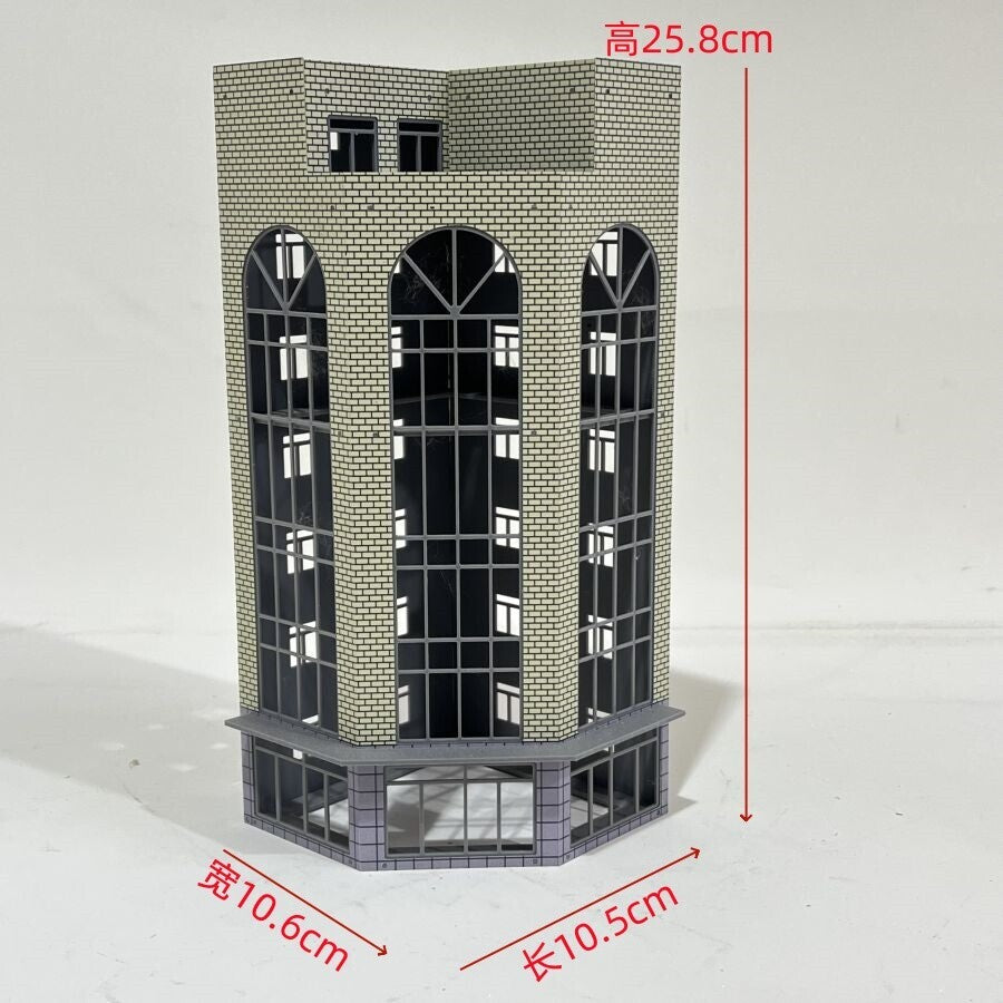 HO Scale 1/87 Building Model Railroad Layout Office House Scene Model