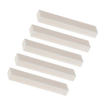 5Pcs Guitar Bone Nut Blank 2.04*0.39*0.23' Ukulele Luthier Saddle Bass Builder