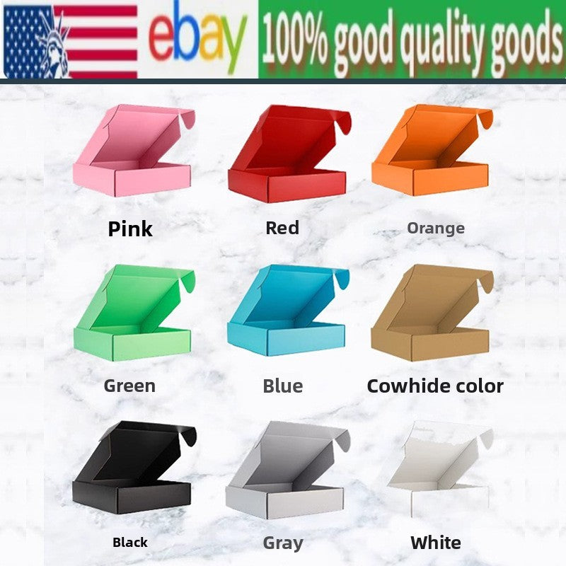 10 pieces corrugated 6"x6"x2", 6"x4"x2" black transport packaging aircraft box