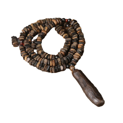 Agarwood Pendant Indonesia Dalakan Wood Bead Necklace Ethnic Style Amulet Charm