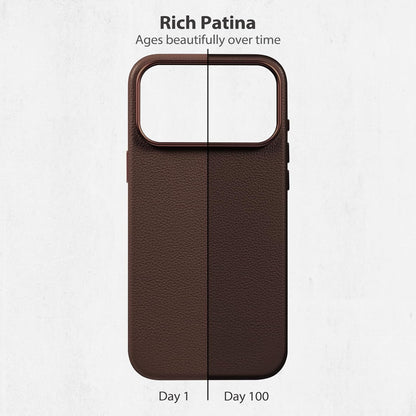 Handcrafted Premium Tumbled Leather Case for Iphone 17 Pro Max, Compatible with