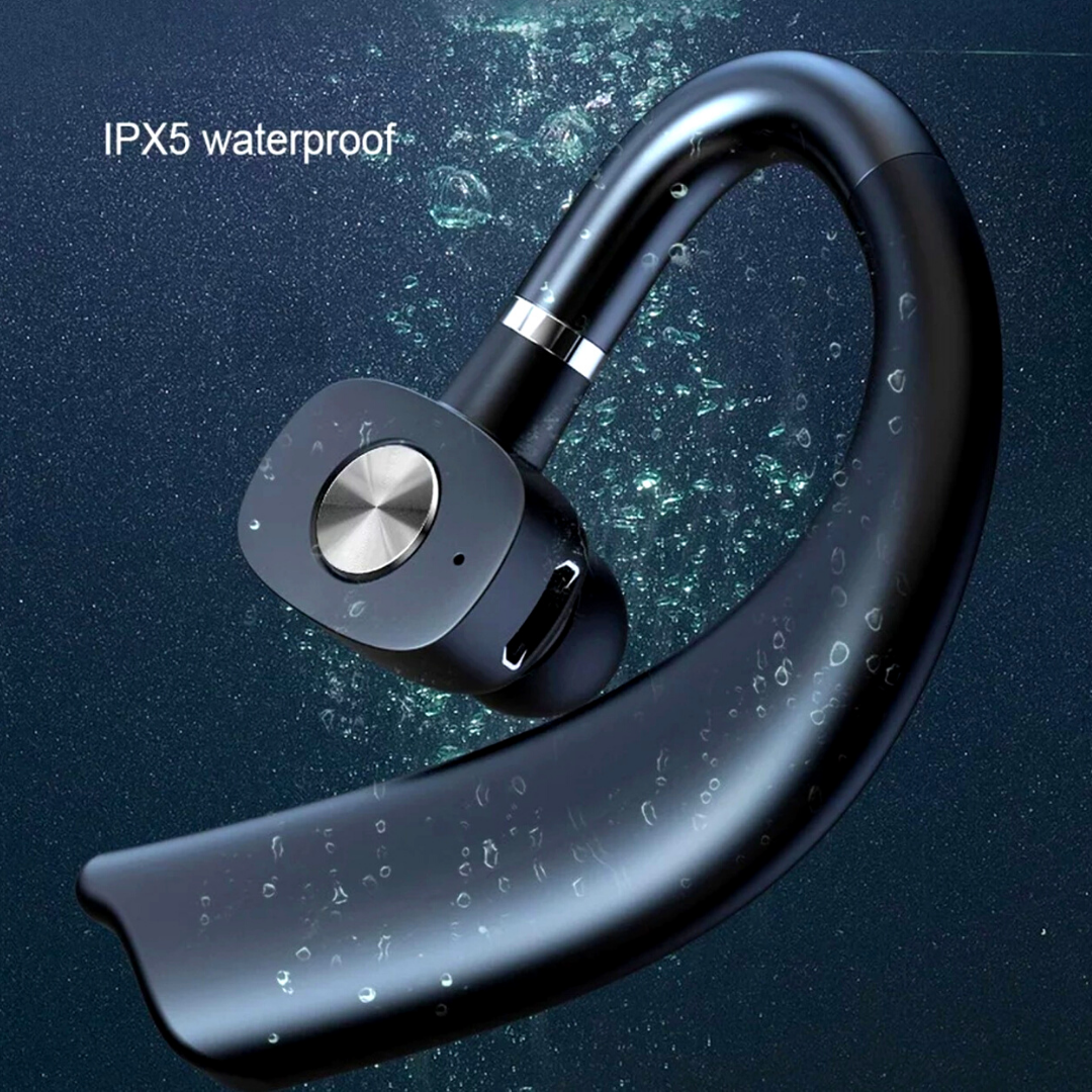 Bluetooth 5.0 Earpiece Wireless Headset Noise Cancelling Earbuds Driving Trucker