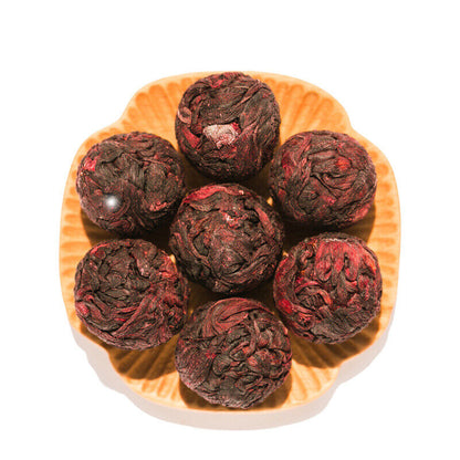 2Pcs Handmade Yunnan Tea Ball Flower Scented Jasmine Osmanthus Lily Rose Tea