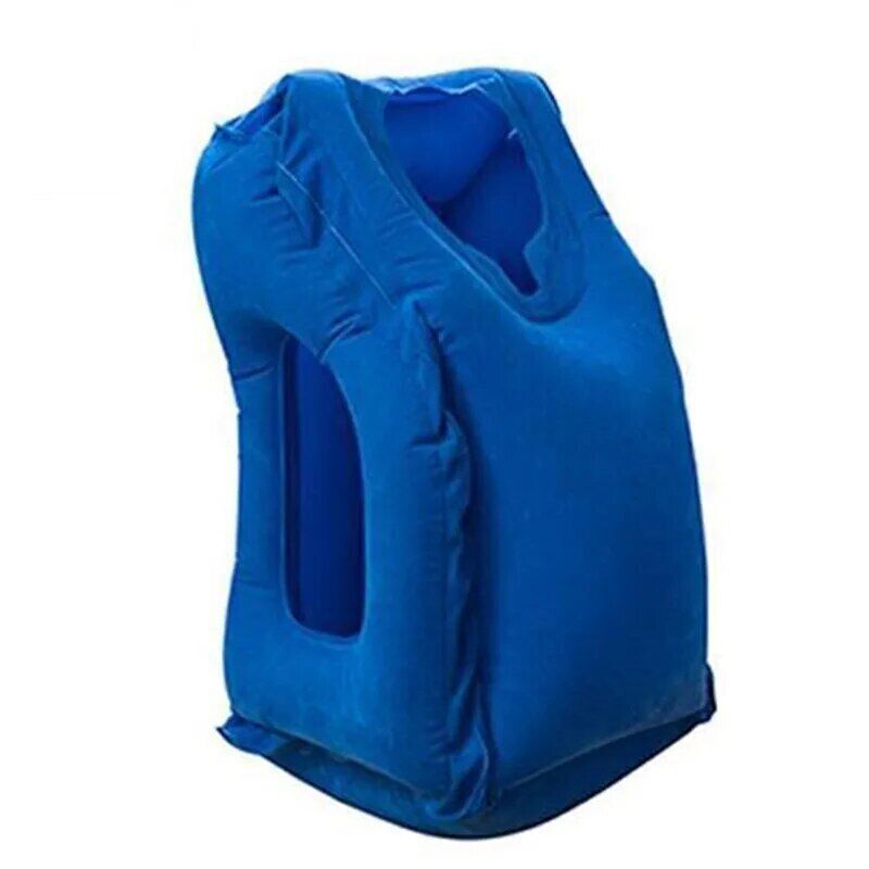 Inflatable Travel Sleeping Bag Neck Pillow Men Women Airplane Train Sleeping