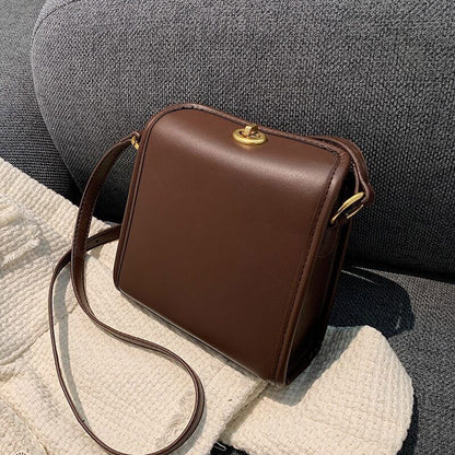 Square Tote Armpit Bag PU Leather Women's Handbag Shoulder Messenger Bag