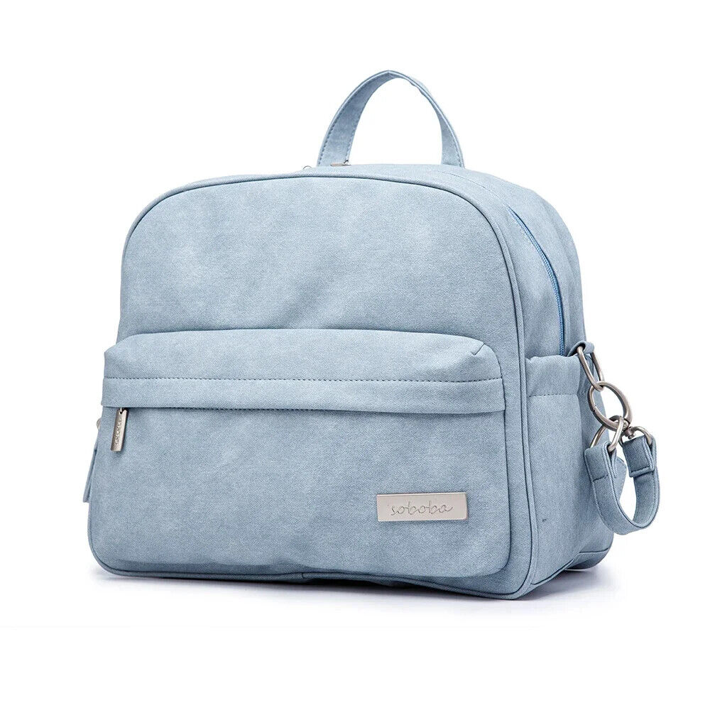 Solid Fashion Diaper Backpack Nappy Changing Bag for Mother Stylish Diaper Bags