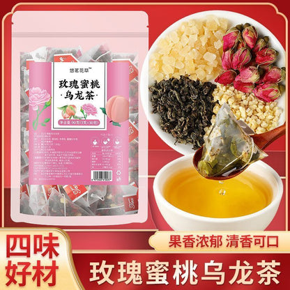 Rose Honey Peach Oolong Tea Flower Fruit Tea White Peach Small Packaging