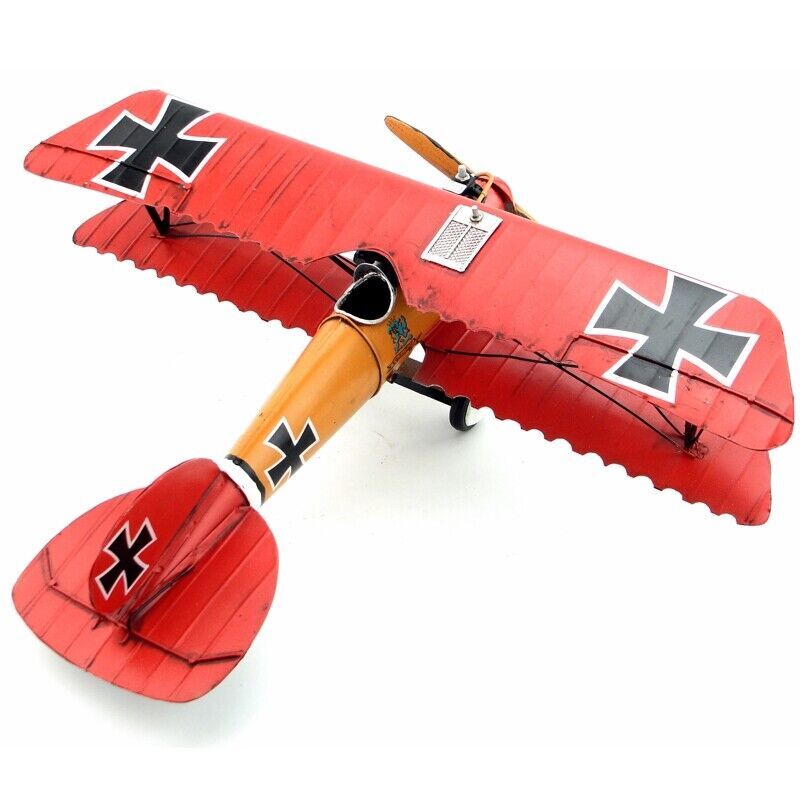 45CM Handmade Antique Germany Albatros D.V Fighter Tin Metal Reproduction Model