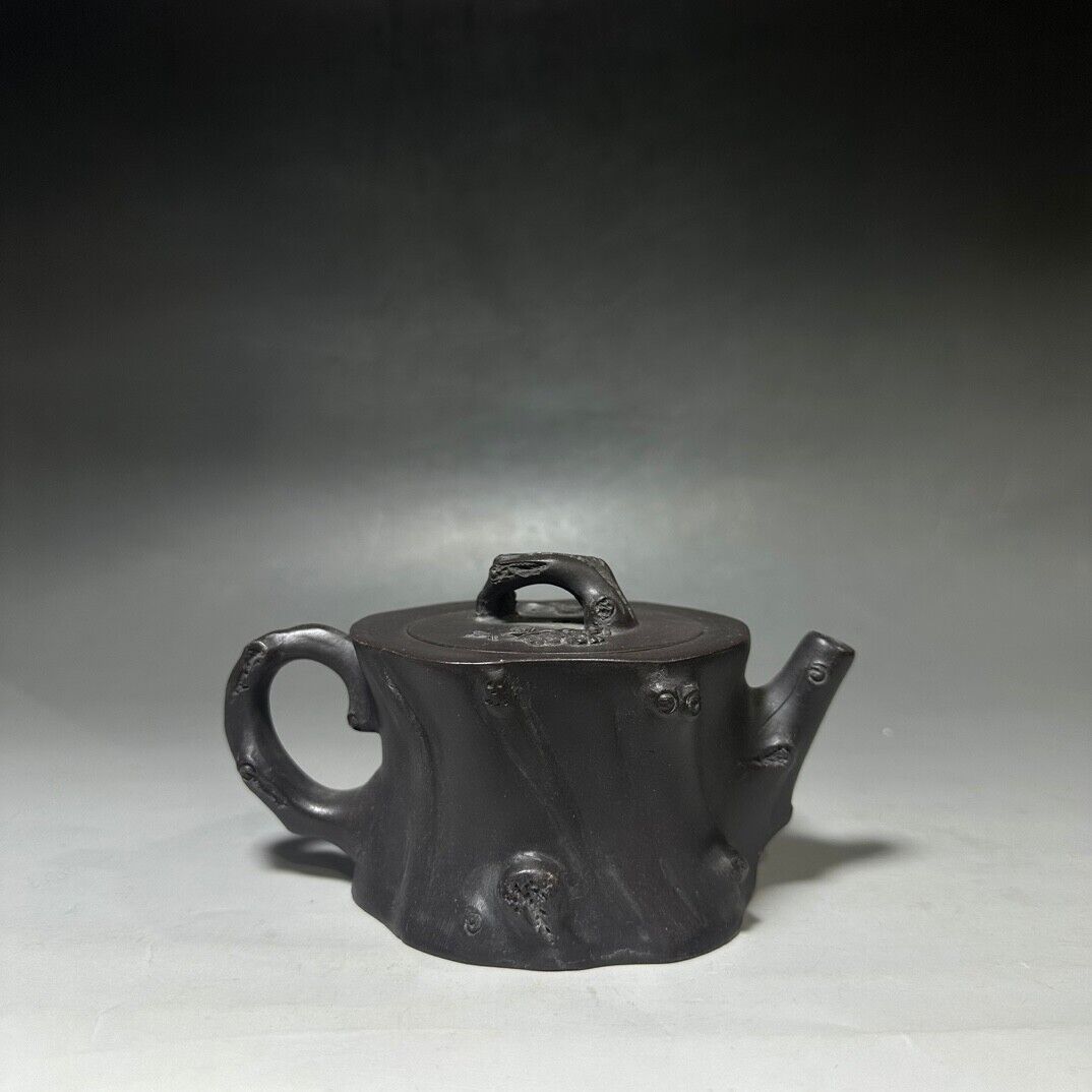 Chinese Yixing Zisha Clay Handmade Exquisite Teapot （梅桩 底款：汪寅仙）