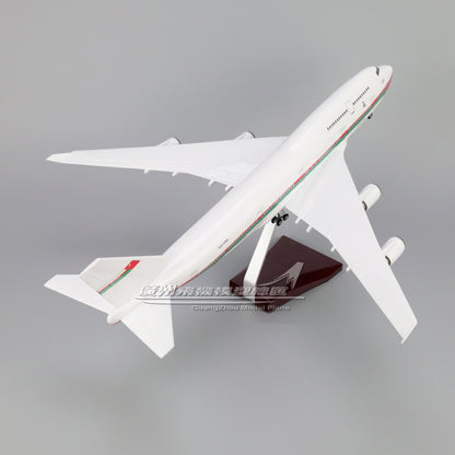 47CM 1:150 Royal Flight of Oman BOEING 747-400 Plane Landing Gear Resin Model