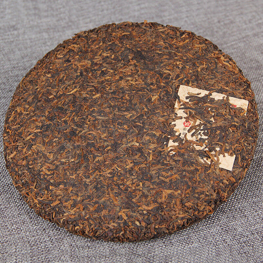 Tea Cake 357g Black Tea Yunnan Pu'er Tea Pu'er Tea Ancient Tree Pu'er Ripe-