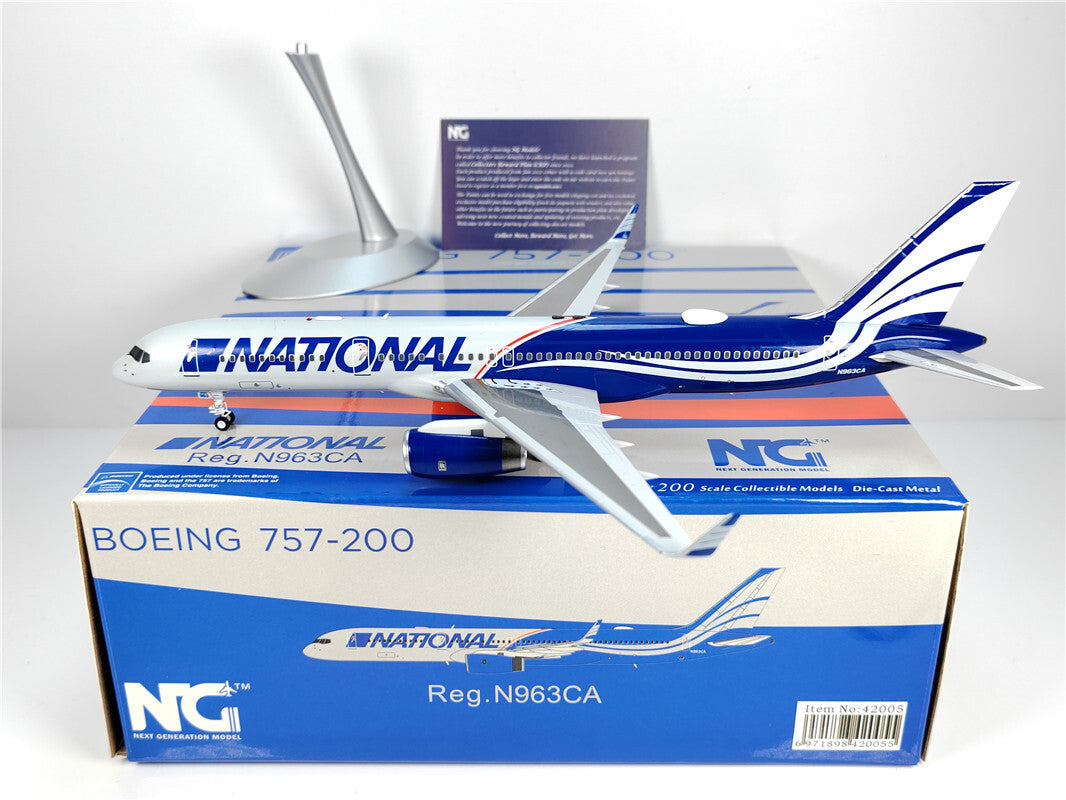 1:200 NG Model NATTONAL B757-200 Passenger Airplane Diecast Aircraft Model
