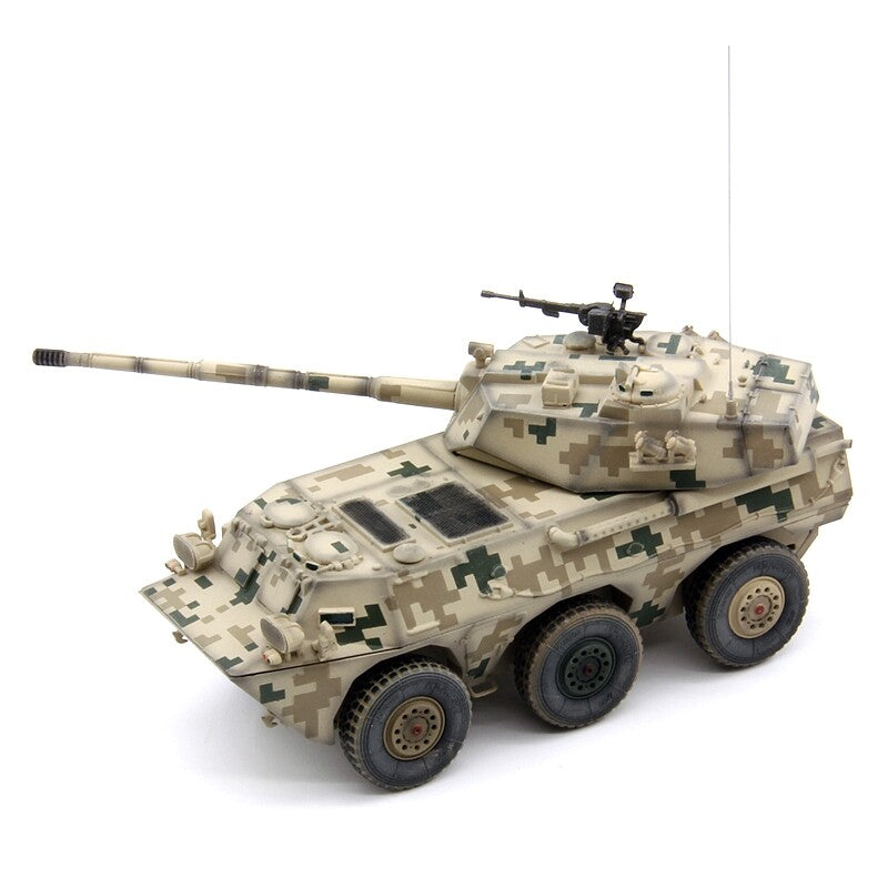 UNISTAR 1/72 China PTL02 wheeled armored vehicle model digital sand color