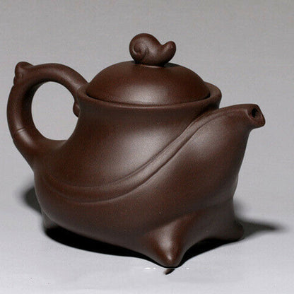 200ml Chinese Yixing Purple Clay Teapot Handmade Snail Design TeaPot Tea Set