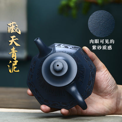 Yixing-Handmade Clay Teapot Tianqingni Kungfu Tea Set Chinese Teapot