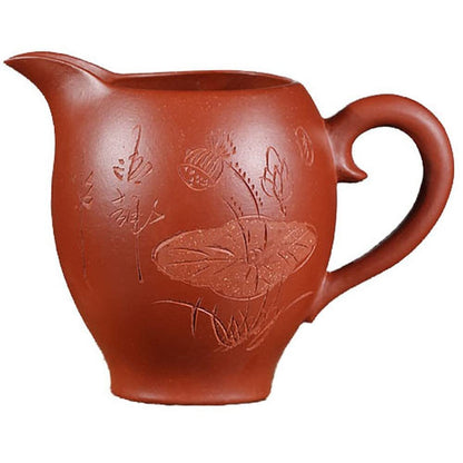 170ml Yixing Purple Clay Lotus Fair Cup Tea Sea Kung Fu Tea Set Tea Tray