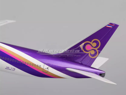 1:157 47CM THAI BOEING 777-300ER Airplane Landing Gear Resin Aircraft Model