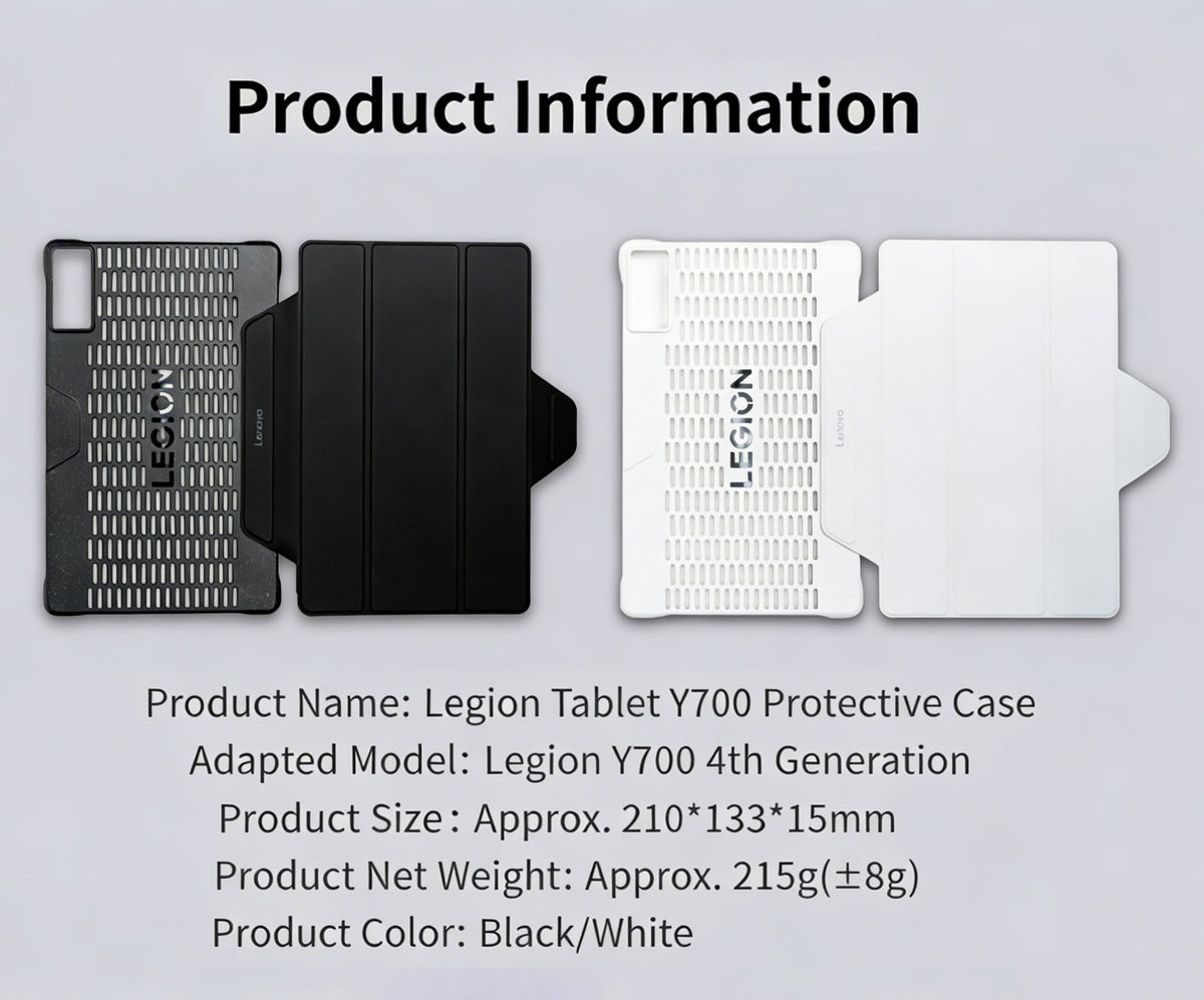 Original Lenovo Legion Tab Y700 Gen 4 (2025) Tablet Folio Case Stand Cover