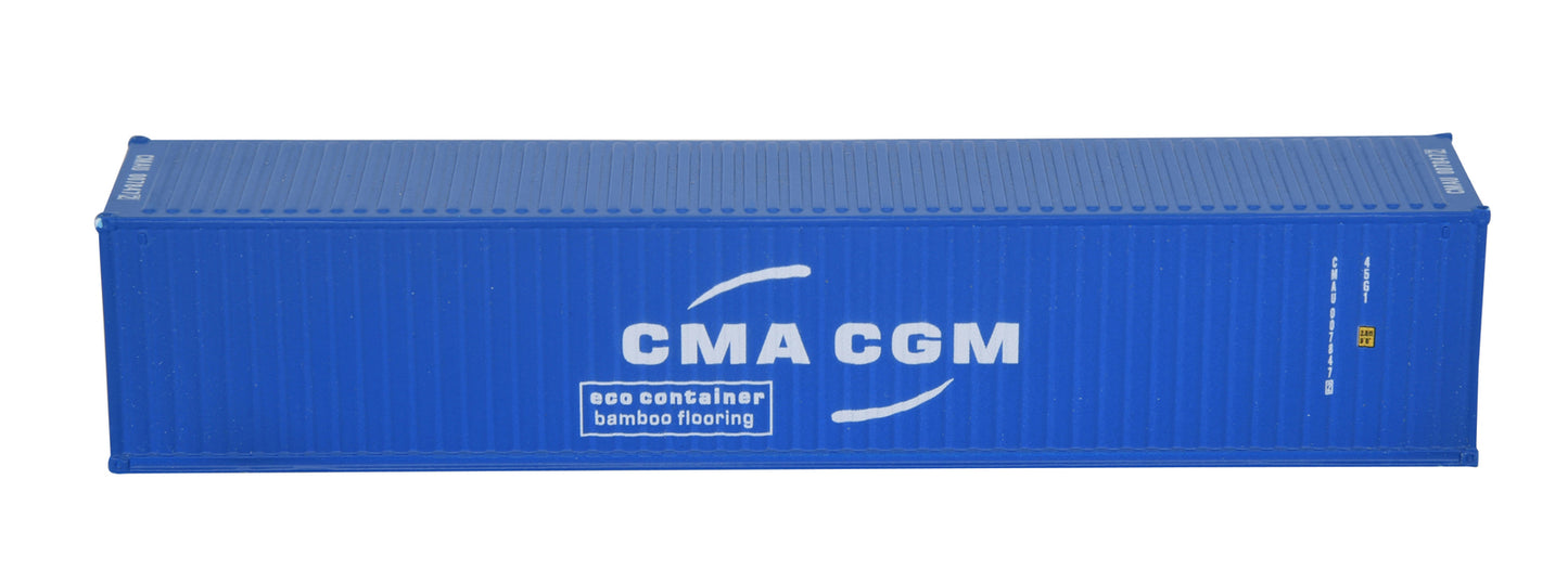 1:87 CMA CGM 40GP Metal Shipping Container Model Toy Home Office Decor Gift