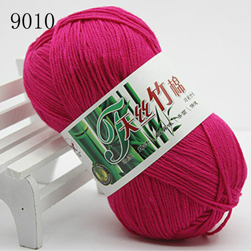 Hot Sale 50g Soft Bamboo Crochet Cotton Yarn Knitting Baby Knit Wool Yarn