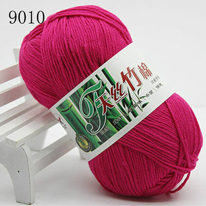 Hot Sale 50g Soft Bamboo Crochet Cotton Yarn Knitting Baby Knit Wool Yarn
