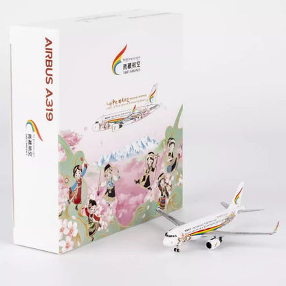 1:400 NGmodels Tibet Airlines Airbus A319 Passenger Airplane Diecast Plane Model