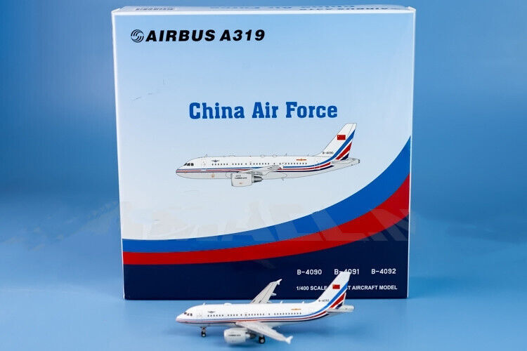 1:400 JC Wings PLAAF AIRBUS A319 Passenger Airplane Diecast Plane Aircraft Model
