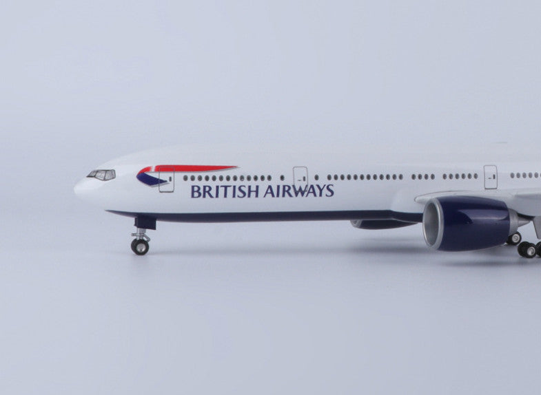 47CM 1:157 BRITISH AIRWAYS BOEING 777-300ER Airplane Landing Gears Resin Model