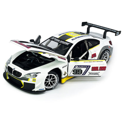 1/24 BMW M6 GT3 Model Car Diecast Toy Vehicle Boys Toys Kids Gifts Doors Open