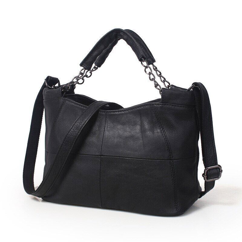2023 New Handbag Lady Chain Soft Genuine Leather Tote Bags Women Messenger Bag